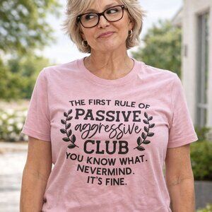 Passive Aggressive Sassy Graphic T-Shirt | Heather Prism Lilac